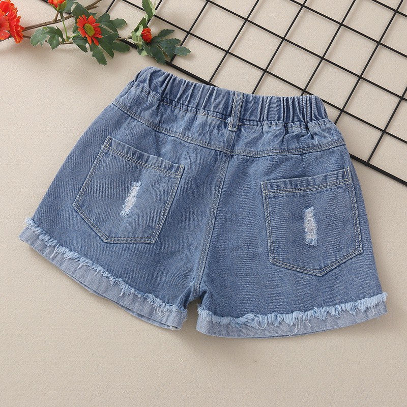 Quần Short Bò Trẻ Em Dành Cho Bé Gái Hàng Quảng Châu Cao Cấp Loại 1 HOT 2021