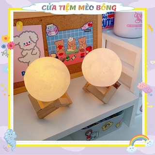 Đèn ngủ để bàn mặt trăng moon light 3d trang trí decor phòng ngủ.