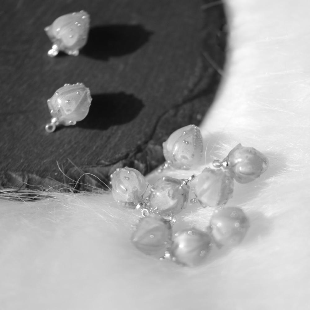 Móc Khóa Hình Trái Dâu 3D Bằng Nhựa Resin Làm Trang Sức DIY