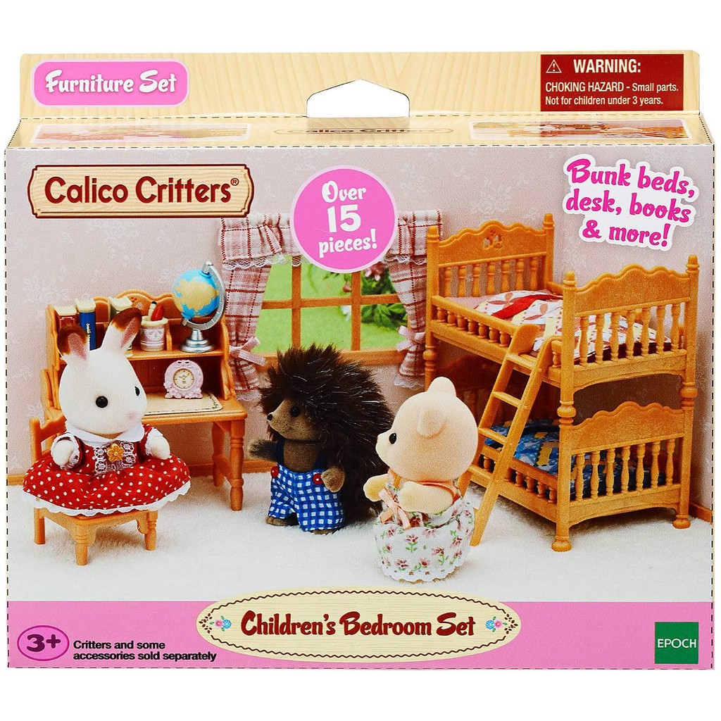 Sylvanian Families Calico Critters Phòng Ngủ Của Bé Children's Bedroom Set