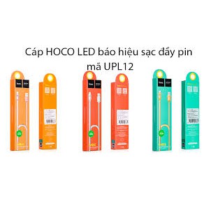 Cáp sạc iphone/Ipad Hoco UPL12 / UPL12 Plus Cổng Lighning chính hãng có đèn led báo pin đầy