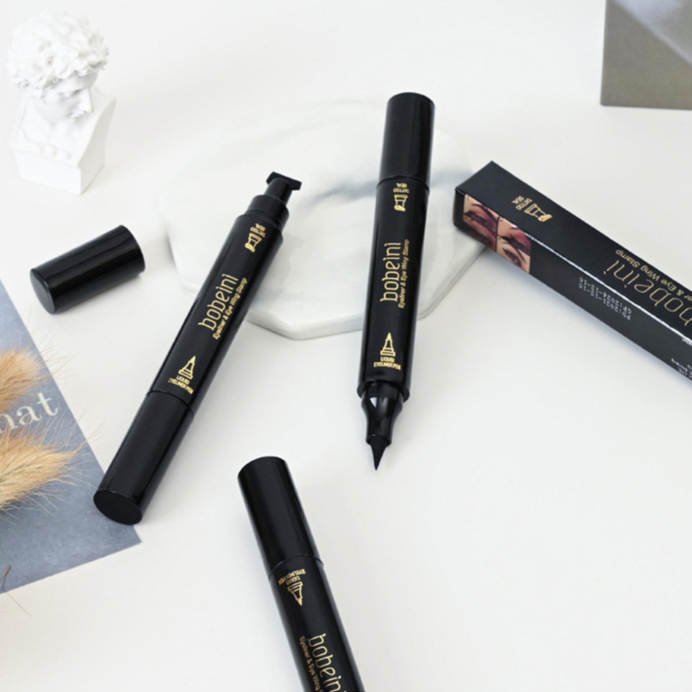 Bobeini eyeliner double-headed wing seal quick-drying waterproof and sweat-proof not easy to smudge makeup women
