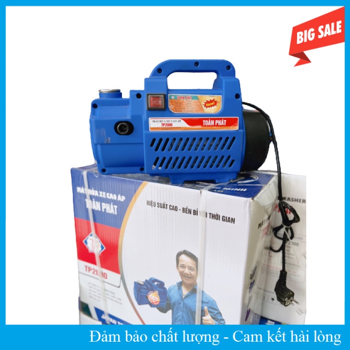 Máy Rửa Xe Cao Áp Toàn Phát Lõi Đồng 100% Công Suất 2500W Bảo Hành 12 Tháng