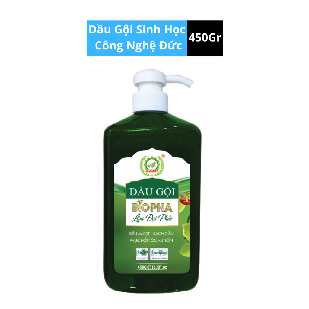 Dầu Gội Sinh Học - FreeShip - Dầu Gội Sinh Học 450Gr Nấm, Gàu, Ngứa Đầu, Suôn Mươt Tóc, Rụng Tóc