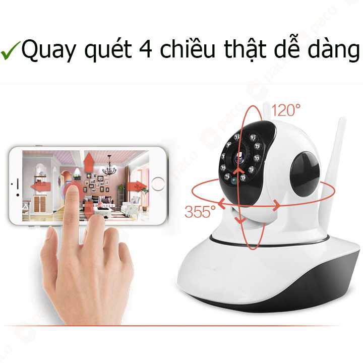 Camera IP Wifi không dây Keye HD 720 xoay 360 độ