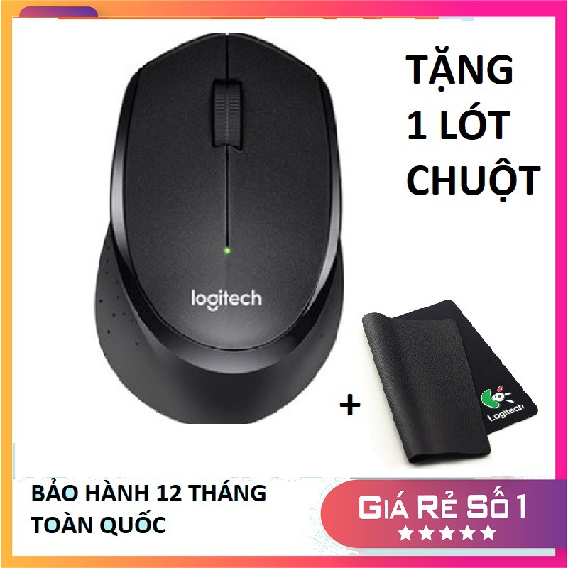 [ TẶNG 1 LÓT CHUỘT ] Chuột Không Dây M330 không tiếng ồn-Siêu gọn nhẹ- Thích hợp dùng cho văn phòng