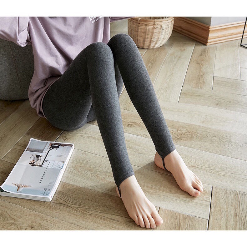 LOẠI TỐT - GIÁ SỈ  QUẦN LEGGING NÂNG MÔNG NỊT BỤNG CAO CẤP MÀU ĐEN, QUẦN TẤT LÓT NỈ DÀI NỮ