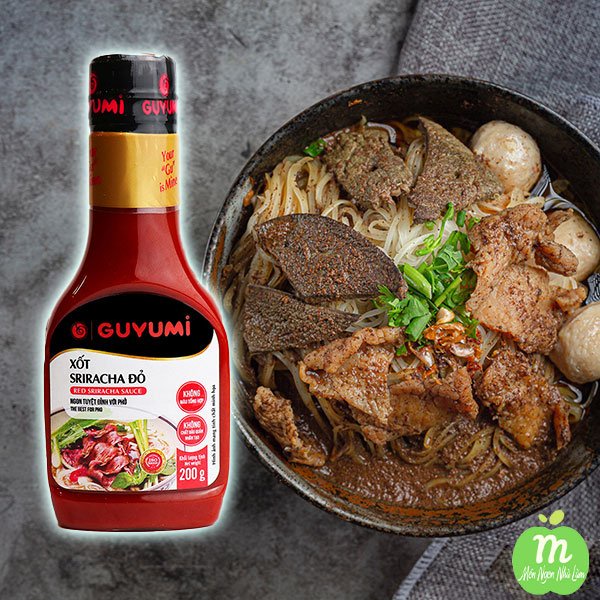 Xốt Sriracha Vị Cay Nồng Guyumi 200G - Xốt chấm Hảo Hạng