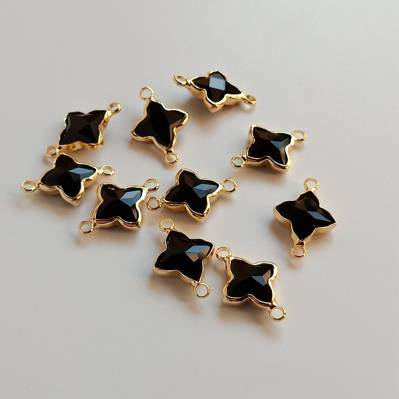 Túi Vàng 14k Đính Đá Zircon 15mm Dùng Làm Trang Sức Thủ Công