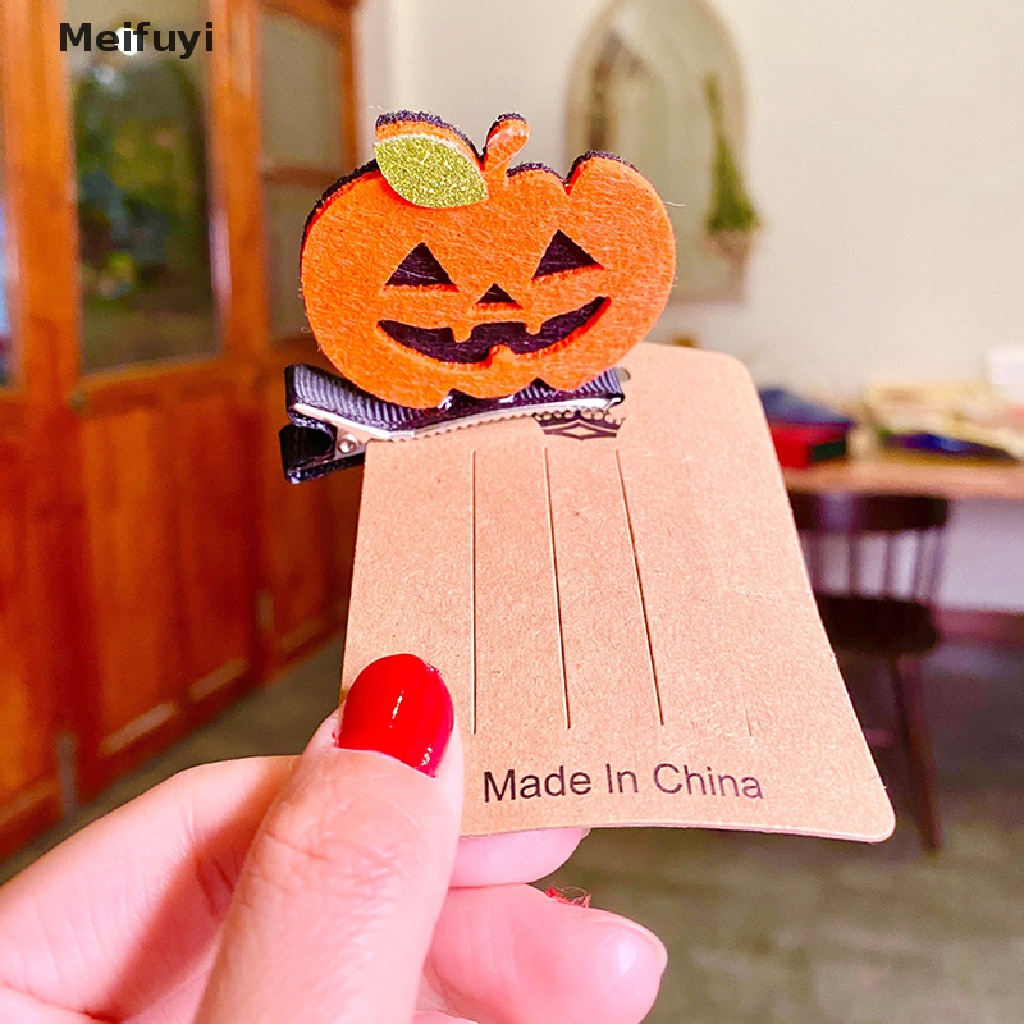 Kẹp Tóc Nhỏ Họa Tiết Hoạt Hình Phong Cách Halloween Cho Bé Gái