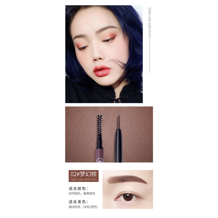 Novo Bút Chì Kẻ Lông Mày Ngòi Siêu Nhỏ Linh Hoạt Chống Mồ Hôi Không Dễ Phai Màu novo 5286