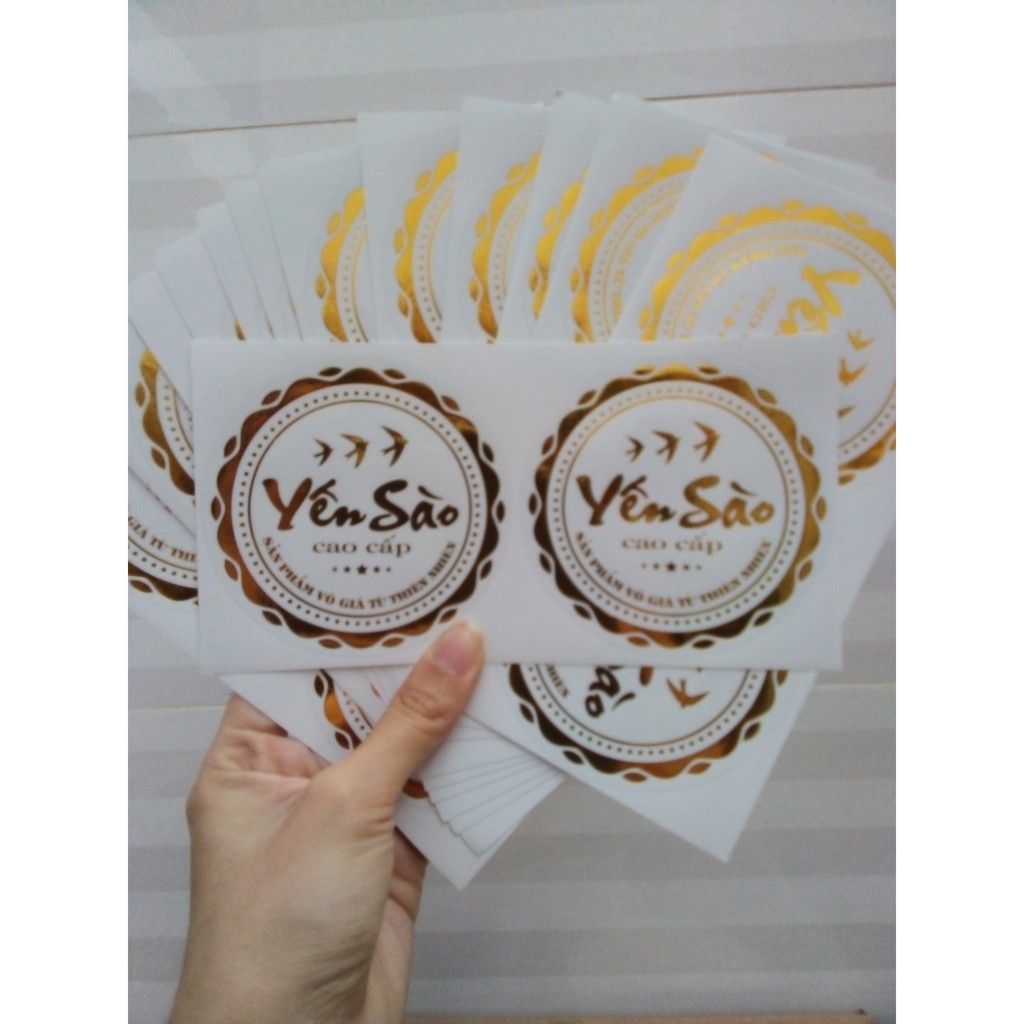 Tem dán ép kim Yến Sào