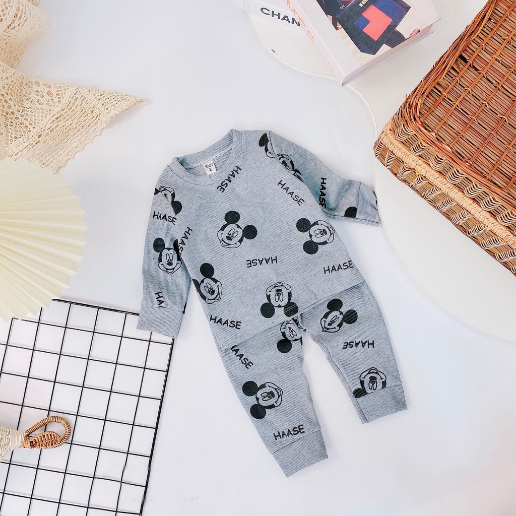 Đồ bộ quần áo dài tay cho bé - Bộ thu đông cho bé AM787 TTR143