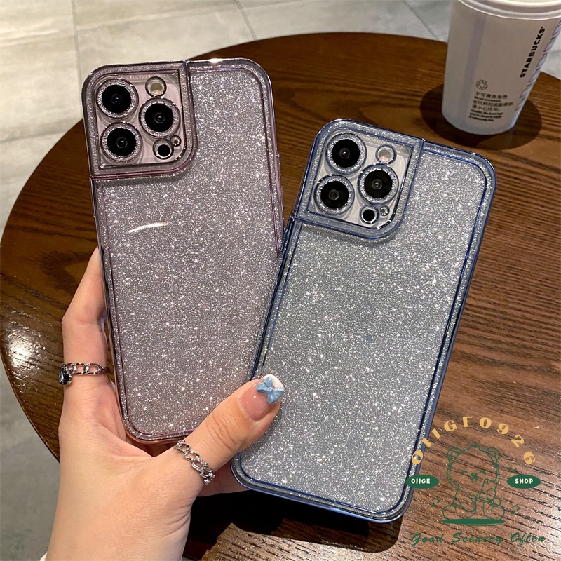 Ốp Điện Thoại TPU Mạ Điện Lấp Lánh Cho Iphone 13 12 11 Pro Max Xs Max Xr 8 7Plus