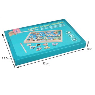 Đồ Chơi Câu Cá 𝐂𝐇𝐈́𝐍𝐇 𝐇𝐀̃𝐍𝐆] Câu Cá Gỗ Bằng Nam Châm