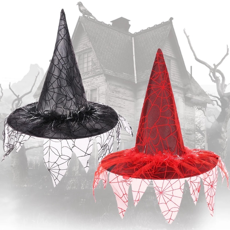 Mạng Che Mặt / Mũ Phù Thủy Hóa Trang Halloween