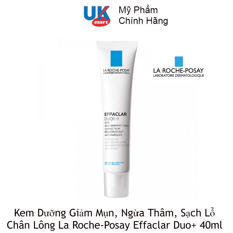 Kem Dưỡng Giảm Mụn, Ngừa Thâm, Thông Thoáng Chân Lông La Roche-Posay Effaclar Duo+ 40ml | BigBuy360 - bigbuy360.vn