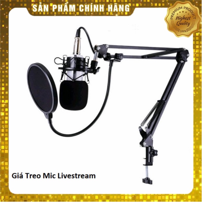 Chân Đế Kẹp Bàn Gắn Mic Thu Âm, Giá Đỡ Micro Livestream