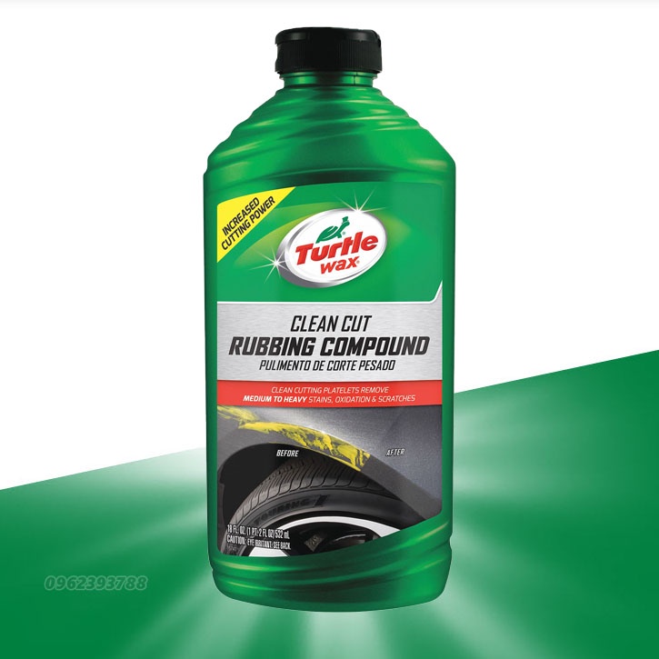 Dung dịch đánh bóng xóa xước sơn xe Turtle Wax Rubbing Compound 532ml