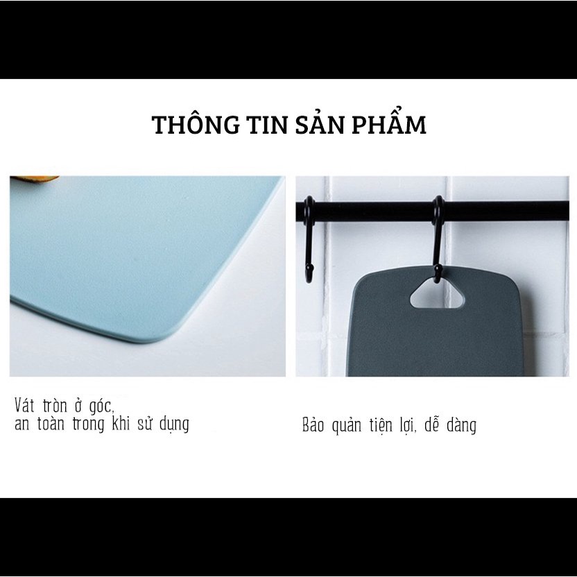 Thớt nhựa kháng khuẩn 3 chiếc hàn quốc chống xước MILOHOUSE  233