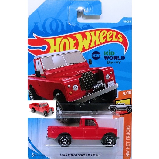 Xe mô hình Hot Wheels basic Bán tải Land Rover Series III Pickup FYB54.