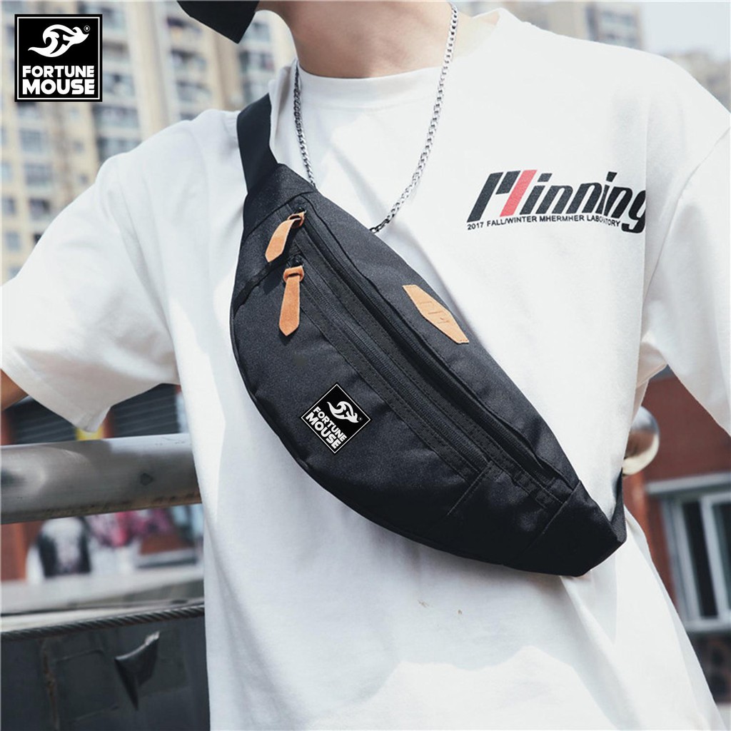 Túi đeo chéo Fortune Mouse kết hợp đeo bụng thời trang C264 | BigBuy360 - bigbuy360.vn