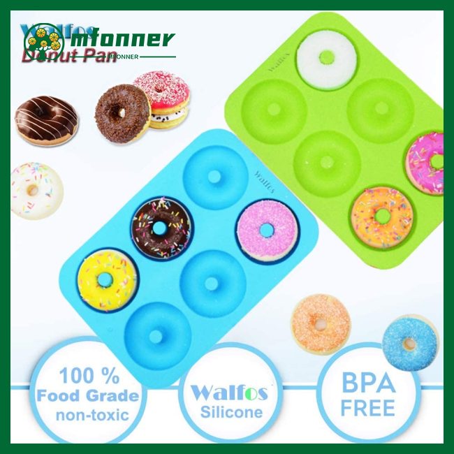 Set 6 Khuôn Silicone Làm Bánh Donut Tiện Dụng
