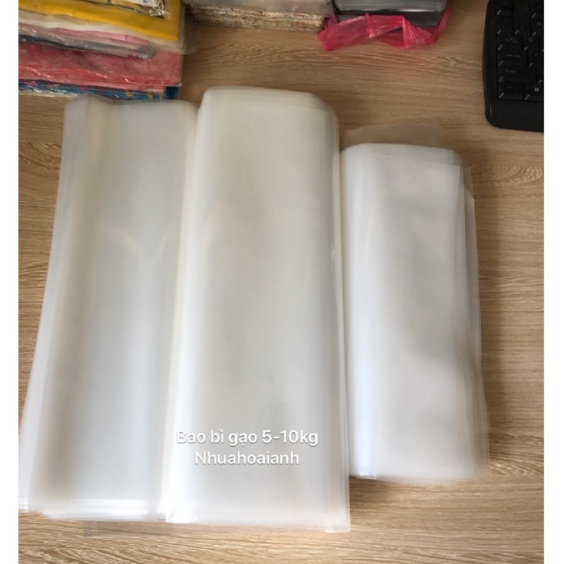 1kg Túi đựng gạo 10kg trơn không in