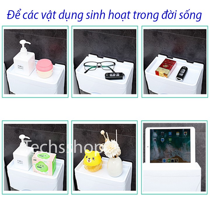 Hộp Đựng Giấy Vệ Sinh Renai Ra-798B - Loại 2 Tầng Dán Tường - Kệ Nhà Tắm