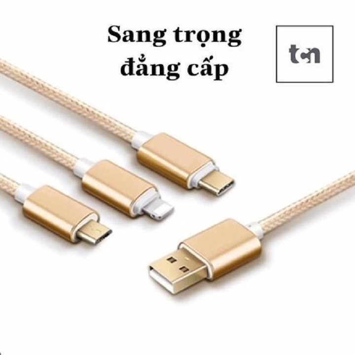 Dây Đa Năng Sạc 3 Đầu - IPHONE, SAMSUNG, OPPO