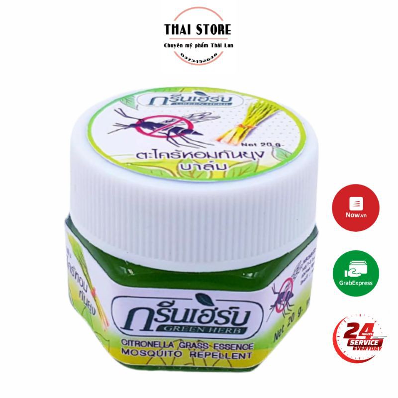 Dầu Cù Là Cao sả chống muỗi đốt Green Herb (Mẫu mới) - Thái Lan 💖HOT SALE💖