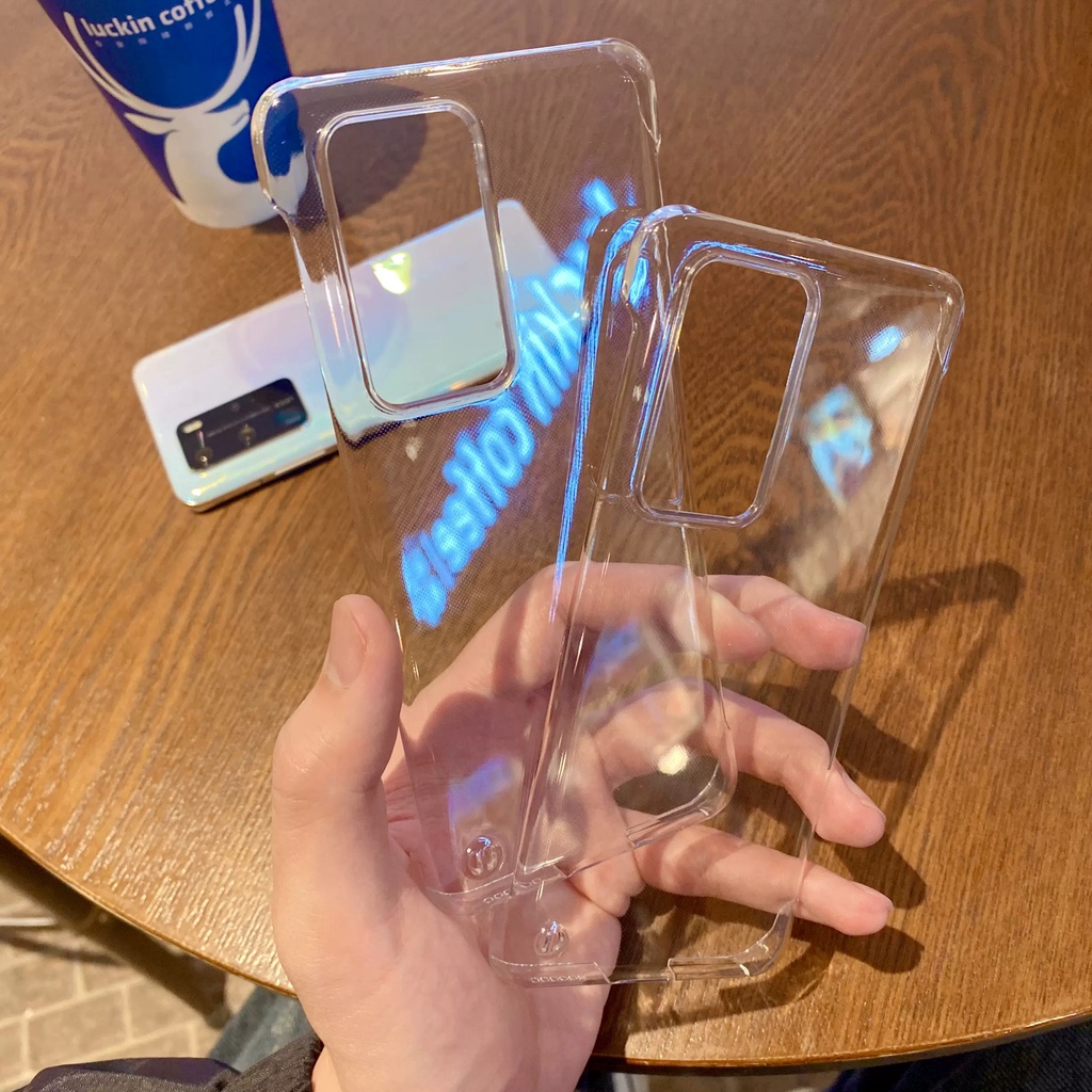 Ốp Điện Thoại PC Cứng Trong Suốt Không Viền Cho Huawei Mate 40 30 20 P50 P40 P30 P20 Pro Plus Pro+
