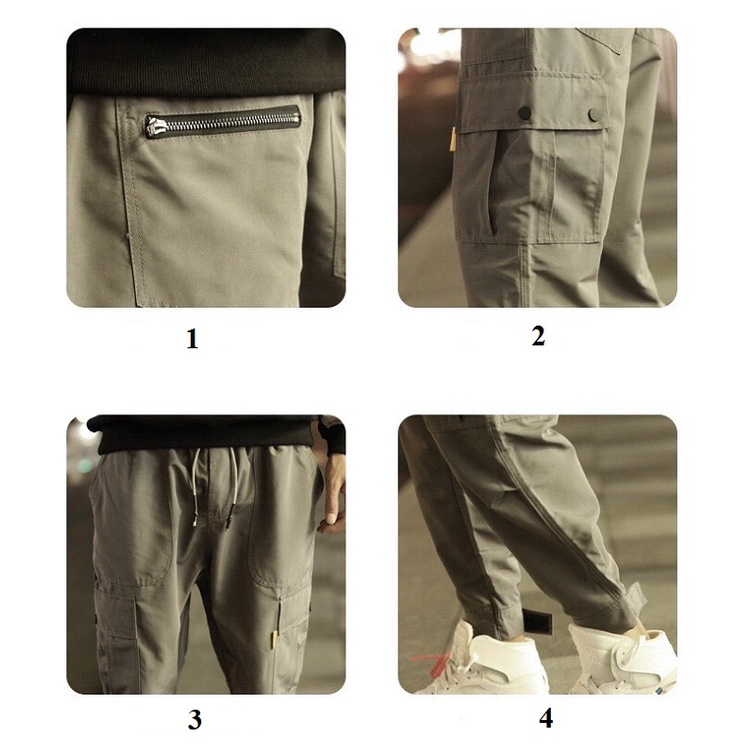 Mẫu mới về hàng. Quần Jogger túi hộp Kaki nam, Hàng may kỹ, Chuẩn từ chất liệu, Lên dáng bao đẹp...