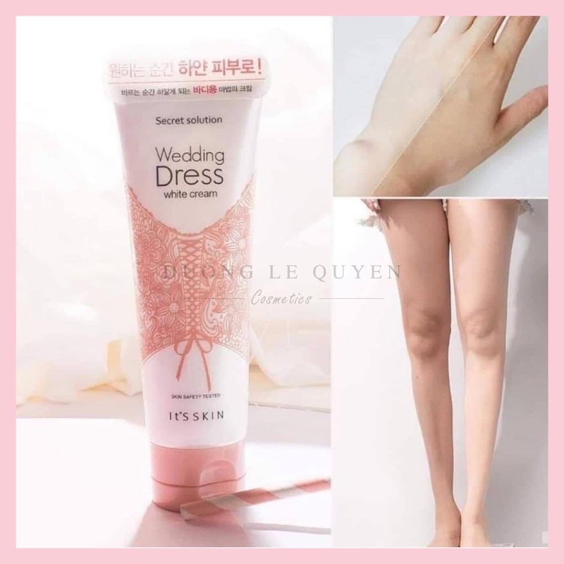 KEM DƯỠNG TRẮNG NÂNG TONE + MAKE UP BODY IT’S SKIN SECRET SOLUTION WEDDING DRESS WHITE CREAM