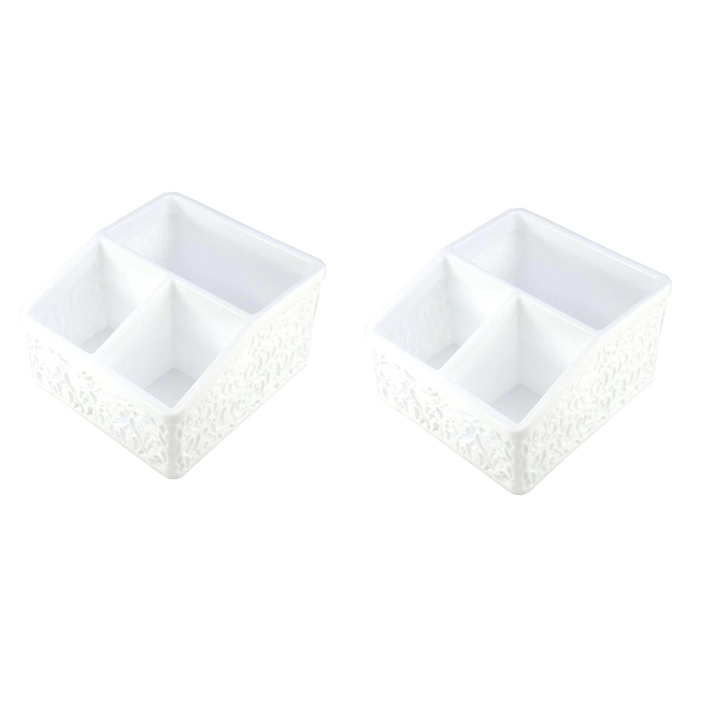 Daiso Khay Úp Multipurpose Stand White
