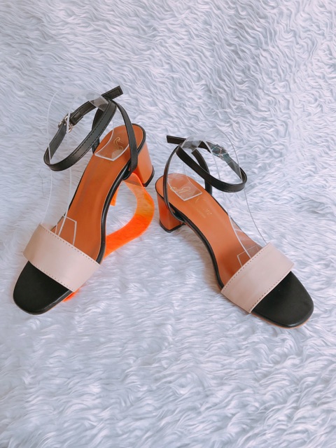 Giày Cao Gót 5p 2 Dây Chéo Gót ST