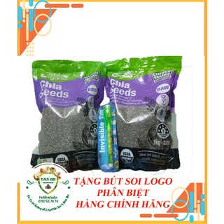 HẠT CHIA TÍM ÚC ABSOLUTE ORGANIC (1KG)- ĐÁY TÚI LOGO ECOFRAM