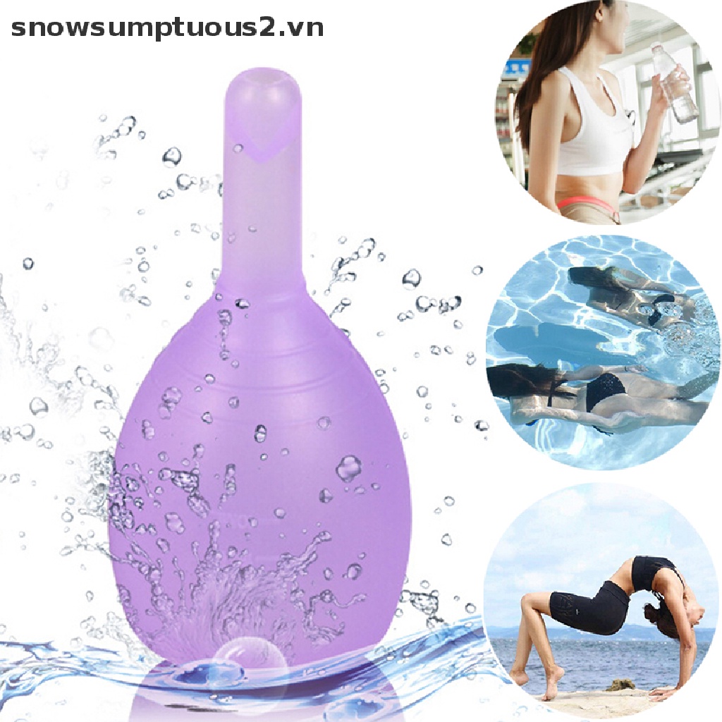 [Hàng mới về] Cốc nguyệt san silicone tái sử dụng kèm túi đựng