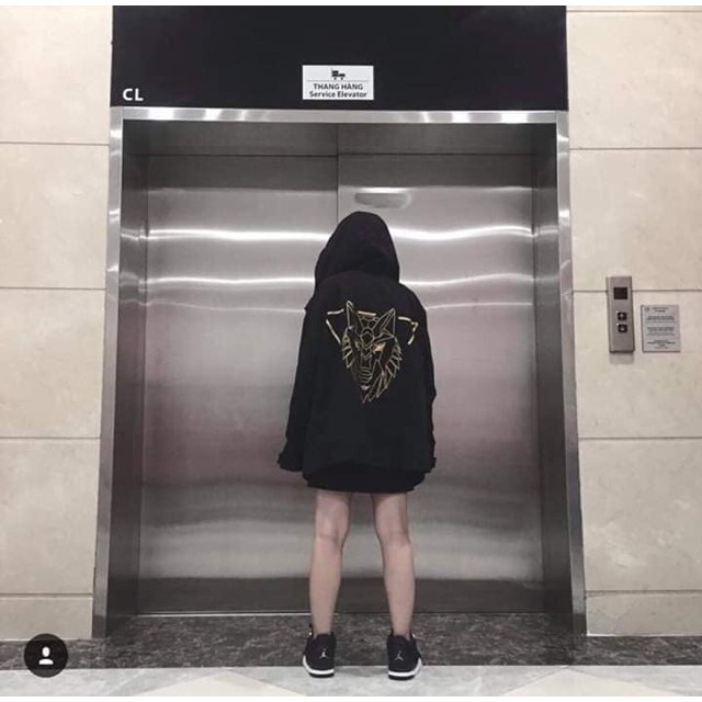 Áo khoác dù ( gió )2 lớp in đầu sói H.A.DES . | BigBuy360 - bigbuy360.vn