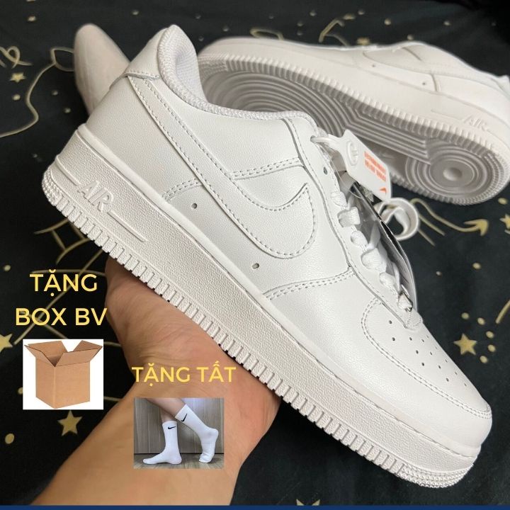 Giày _Nike Air Force 1, AF1 trắng đế Air, Cao Cấp Nhất full box bill phụ kiện tặng box bảo vệ