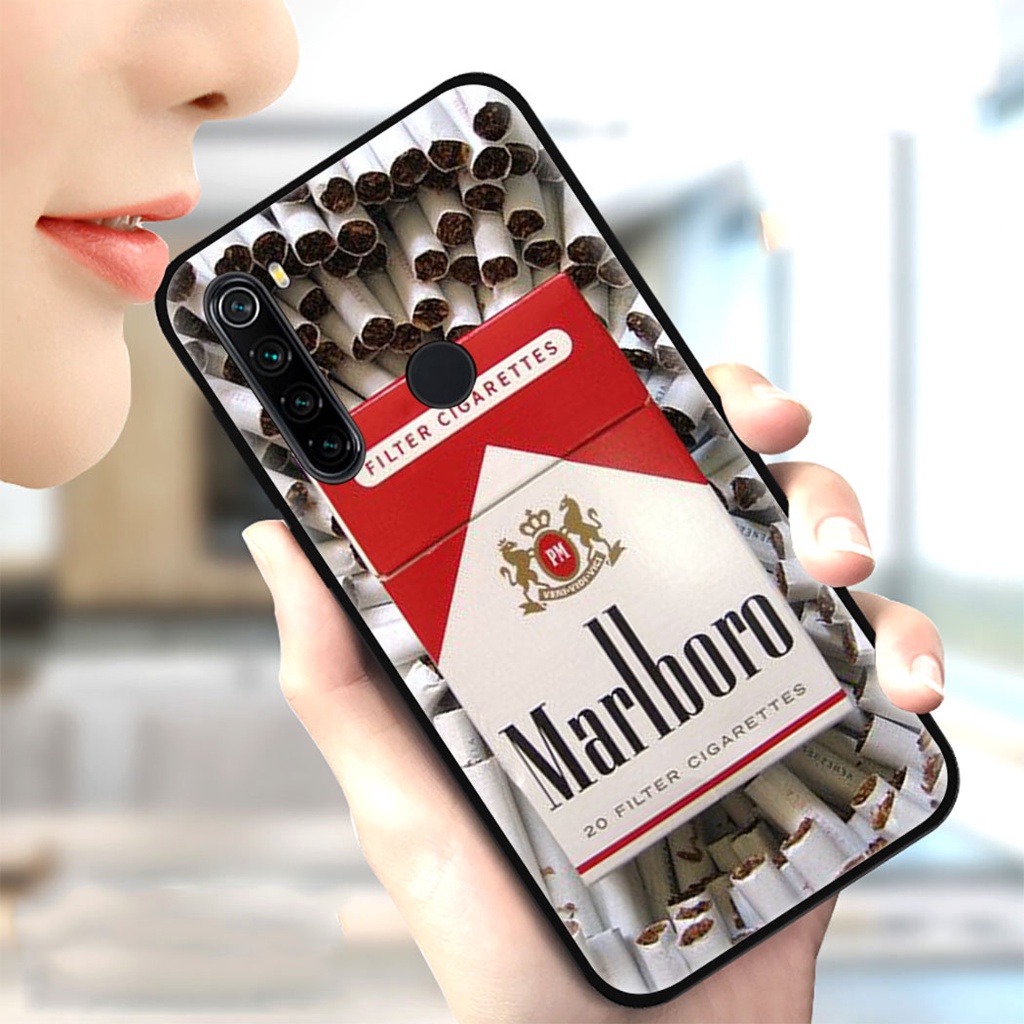 Ốp điện thoại in logo marlboro red cho Redmi K30 K40 Pro 9 9A 9C 27IOO