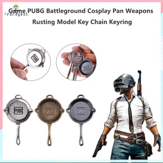 Móc khóa hình chảo mô phỏng game pubg độc đáo