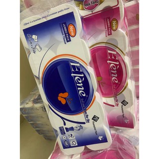Giấy vệ sinh ELENE 10 cuộn 3 lớp có lõi và không lõi 1,6kg