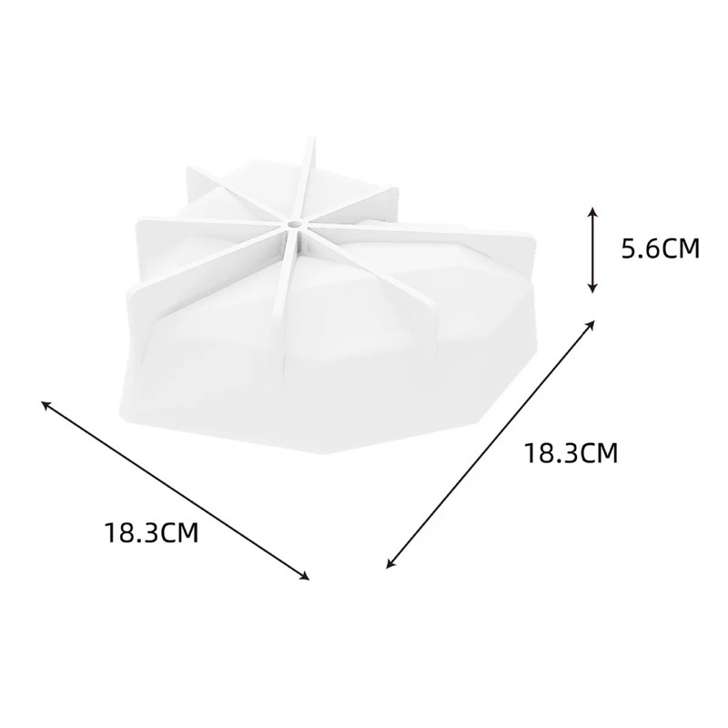 Khuôn tim silicon làm bánh hình trái tim kim cương