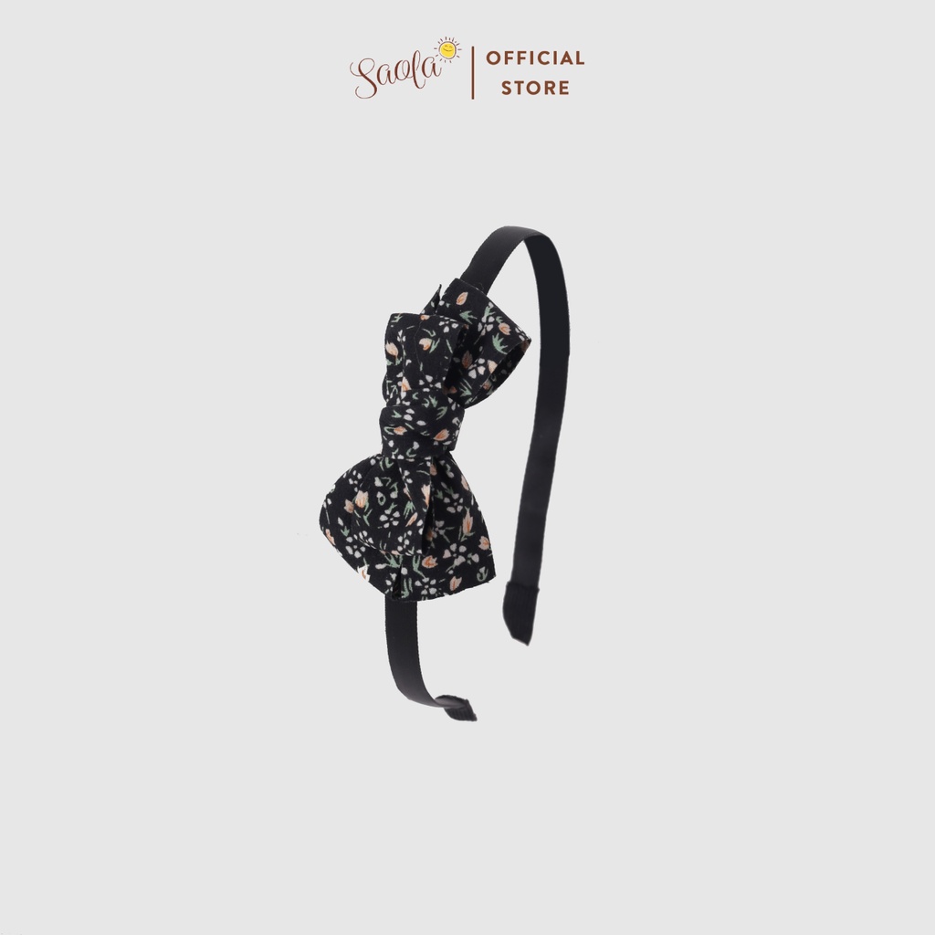 Băng Đô Bờm Cài Tóc Đính Nơ Đáng Yêu Phong Cách Cổ Điển Hàn Quốc - SAOLA KIDS CLOTHING - HB008