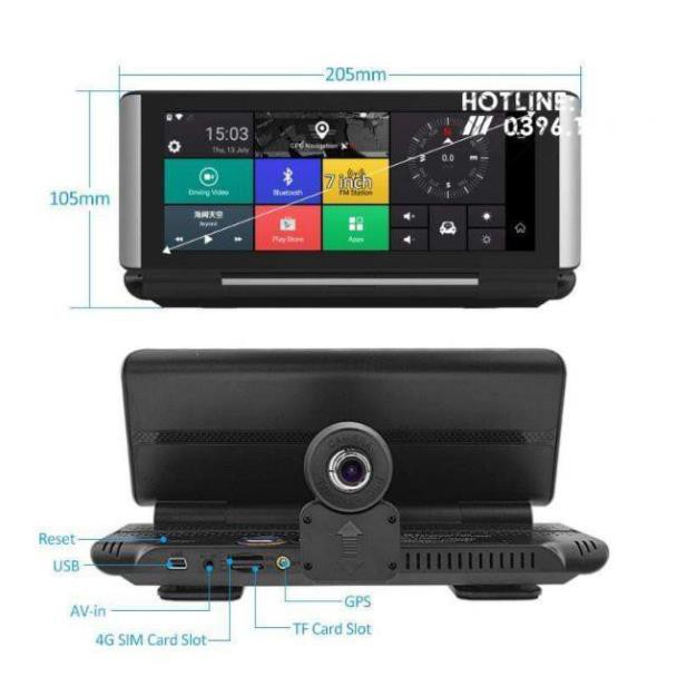 [Giảm giá]  Camera hành trình đặt taplo T98 cắm sim 4G/Wifi/GPS/ADAS ver 2019