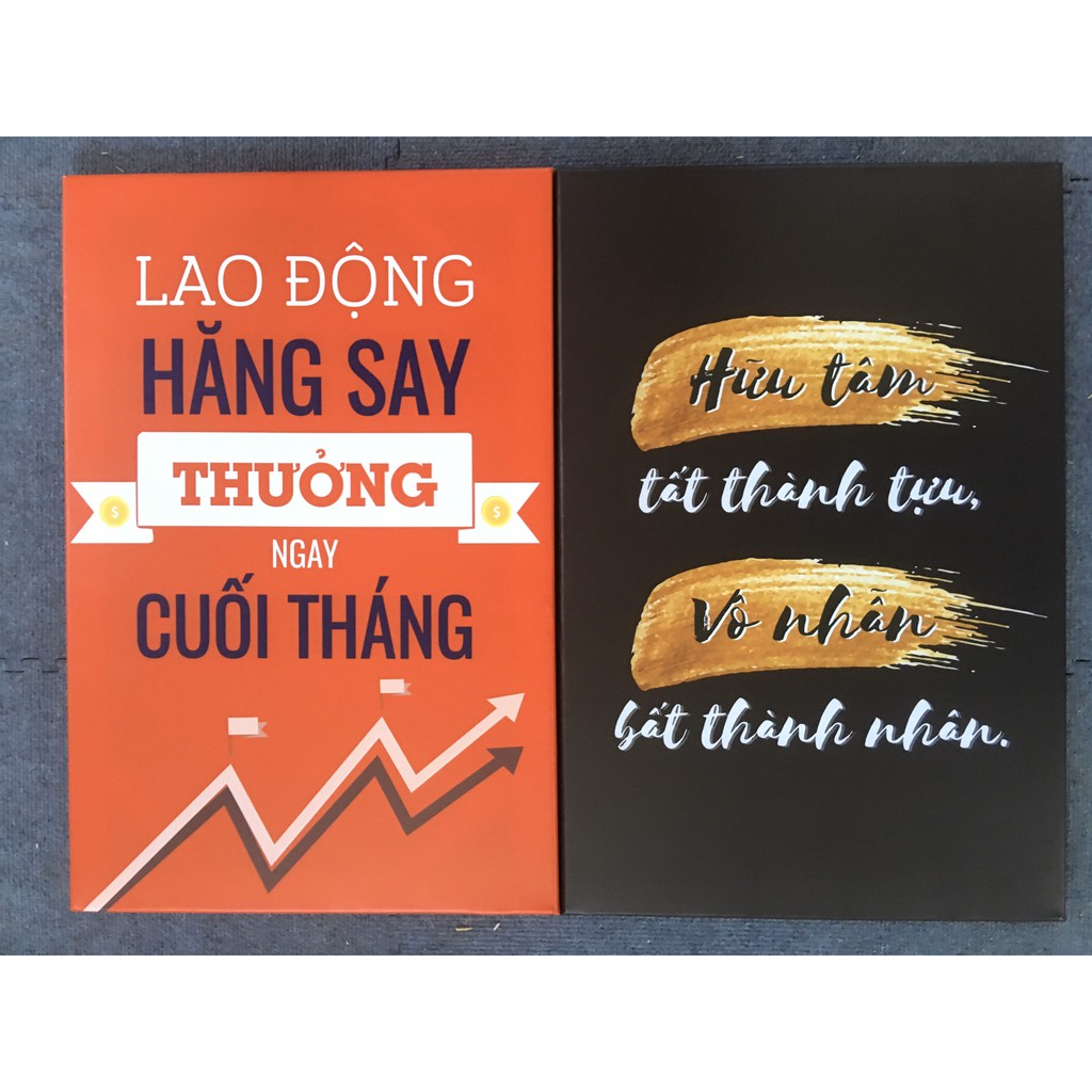 Tranh cổ động, động lực công ty văn phòng KHÔNG LỢI NHUẬN ĐỪNG LÝ LUẬN