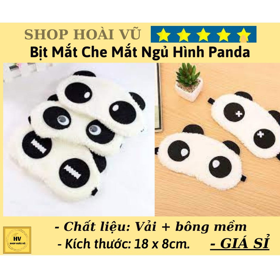 Bịt Mắt Che Mắt Ngủ Hình Panda Dễ Thương (Mẫu ngẫu nhiên)-K433