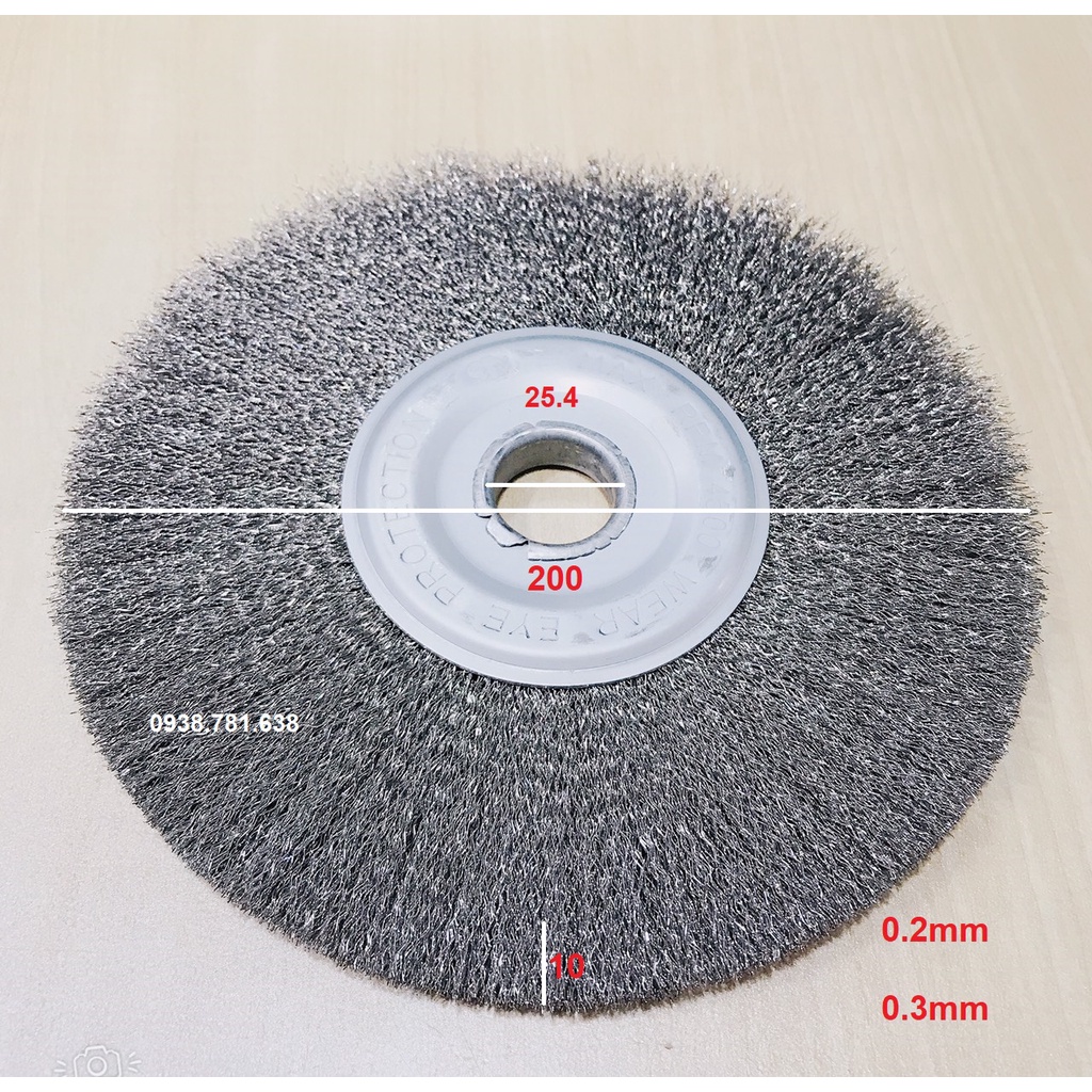 Bánh Cước Inox 200x10x25.4
