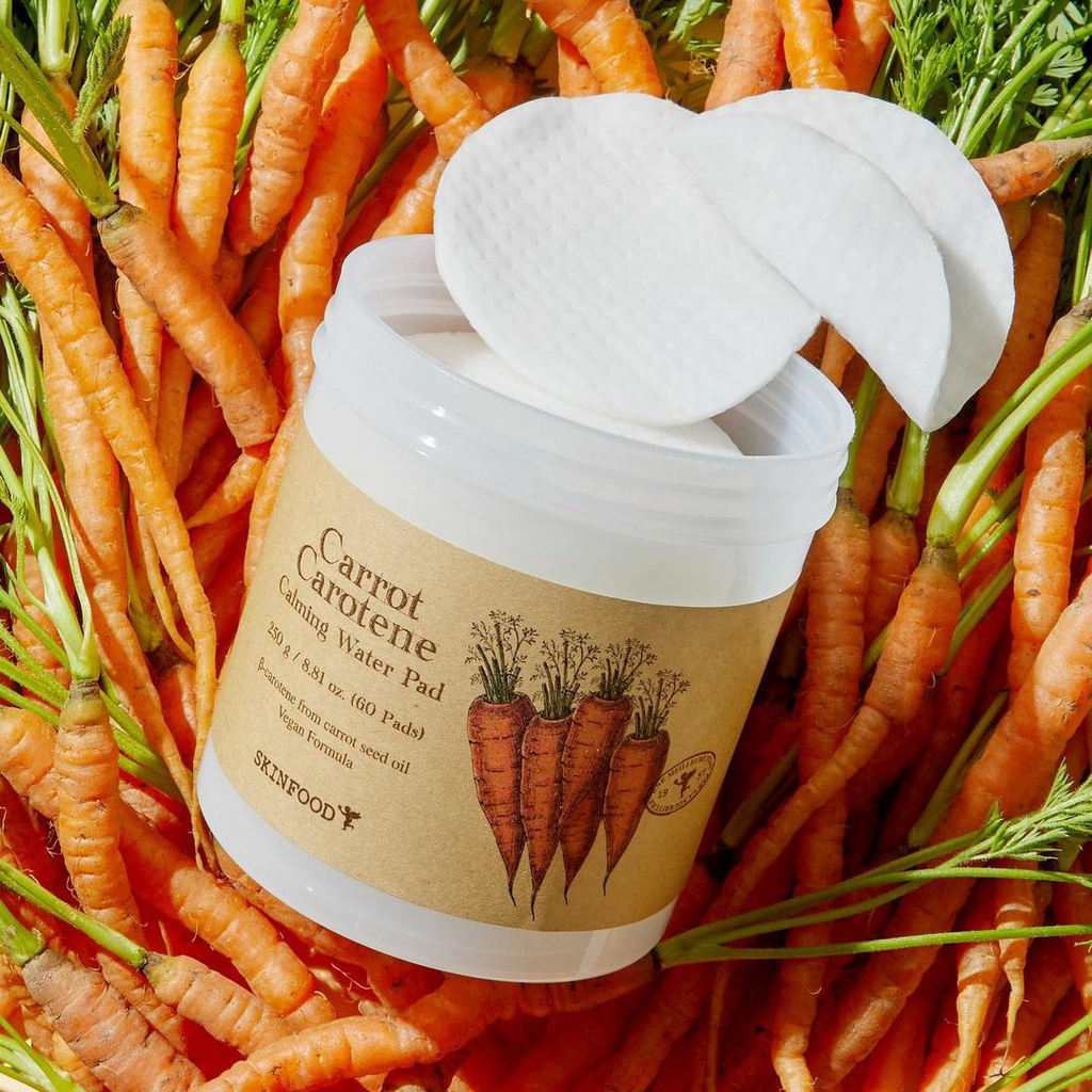 Pad dưỡng dịu da SKINFOOD Carrot Carotene Calming Water Pad